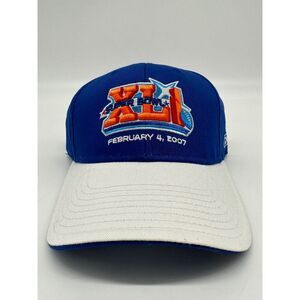 NFL Super Bowl XLI February 4, 2007 Adjustable‎ Reebok Hat - Blue